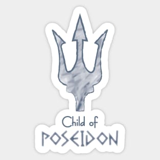 Child of Poseidon – Percy Jackson inspired design Sticker